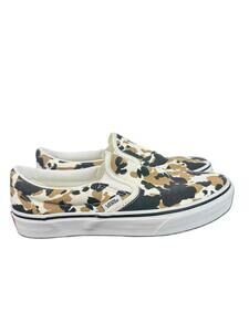 Vans Men Brown/White Camo Era Skate Slip On Canvas Trainers Sneakers Size 7